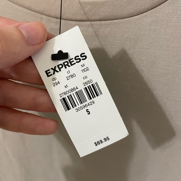 Express Ruched T-Shirt Dress NWT - Picture 5 of 7